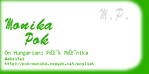monika pok business card